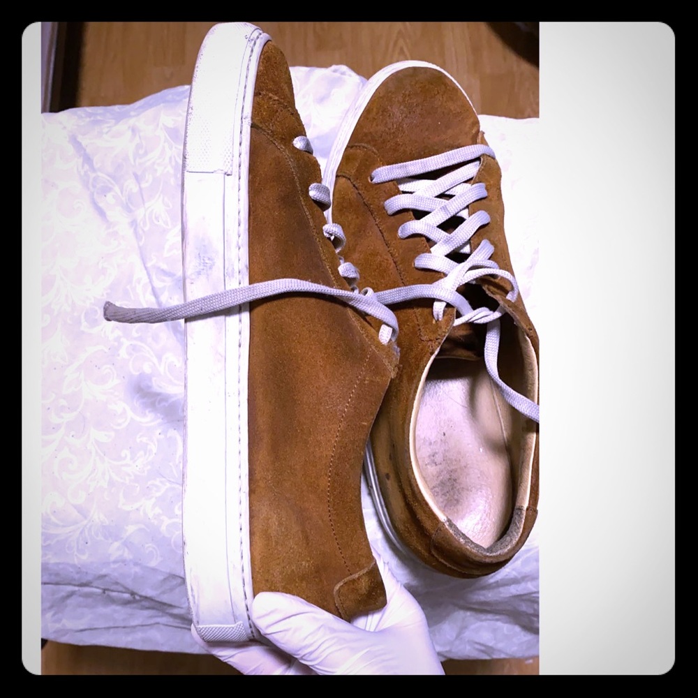 Barneys New York Brown Suède Shoes